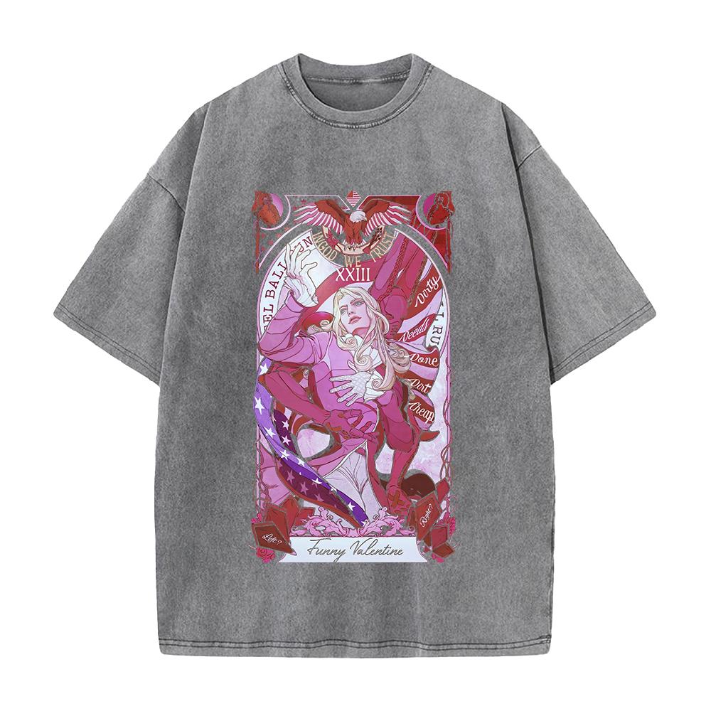 

Смешная Валюта D4C JoJo s Bizarre Adventure Одежда Мужская Женская Повседневные Футболки Ретро Стиранная Футболка Хлопковая Футболка Харадзюку Футболка S серый