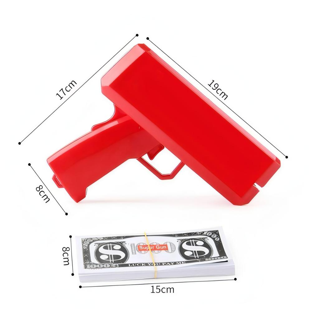 Bubulu Money Party Bill Cash Entertainment for and Includes Playing Electric Money Fun and Performance Goods Gun, Game, Flipper, Gun, Weddings,