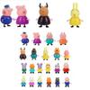 Bunte umweltfreundliche Peppa Pig Familie Freunde Actionfiguren für Kinder 25-teiliges Set