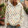 Women's Floral Print Hoodie with Pocket and Long Sleeve Casual Sweatshirt