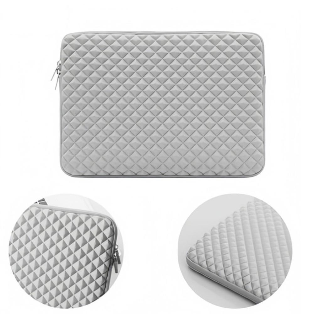 Grid Texture Laptop Portable Sleeve Shockproof Waterproof Notebooks Protective Bag Simple Lining Laptop Sleeve Bag