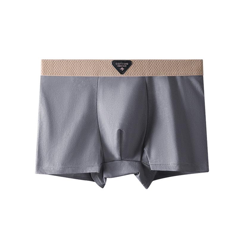 Men's Spring and Summer Retro Pure Cotton 10A Antibacterial Crotch Flat Angle Underwear