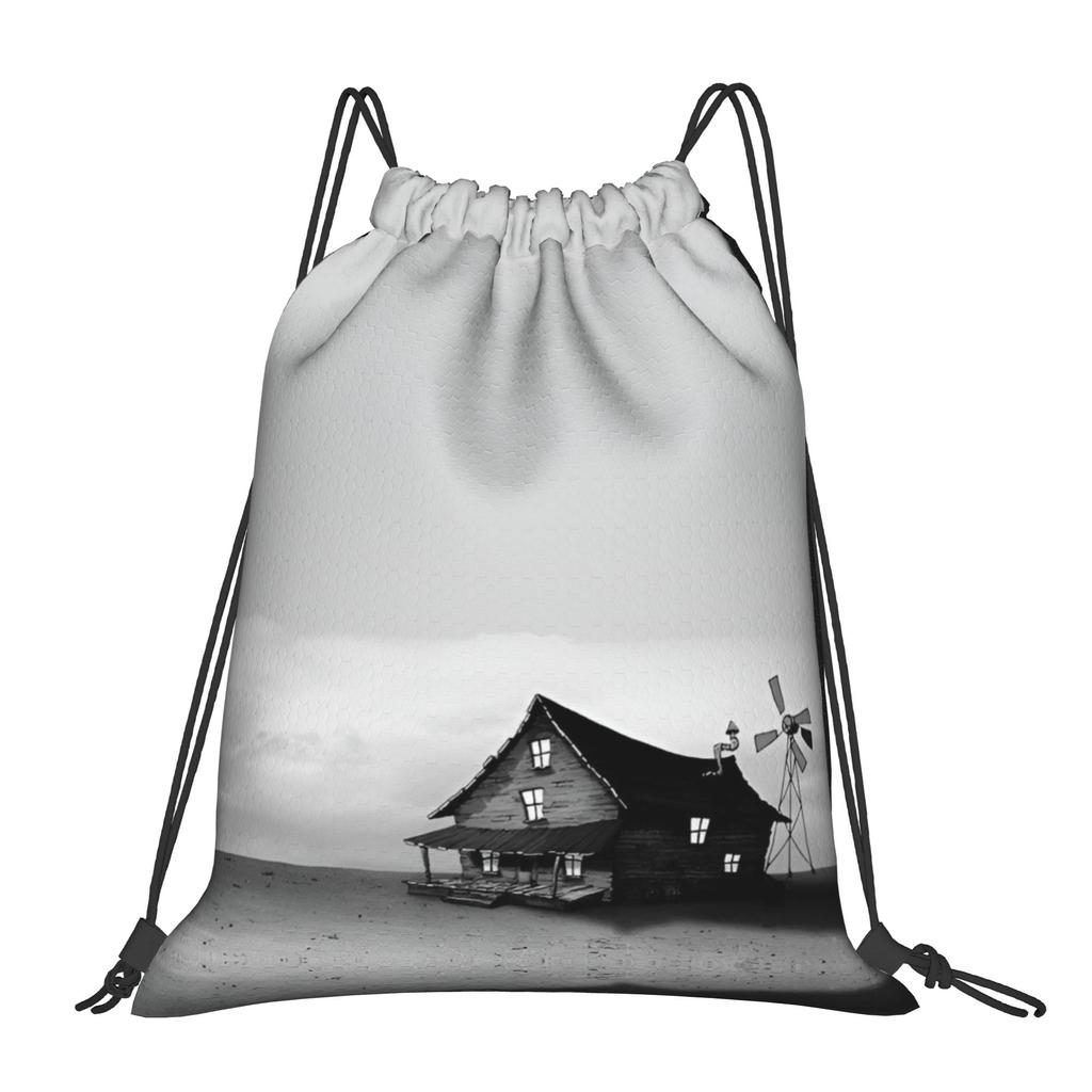 Custom Cowardlyes Dogs Anime Drawstring Bag for Training Yoga Backpacks Men Women Slapstick Sports Gym Sackpack