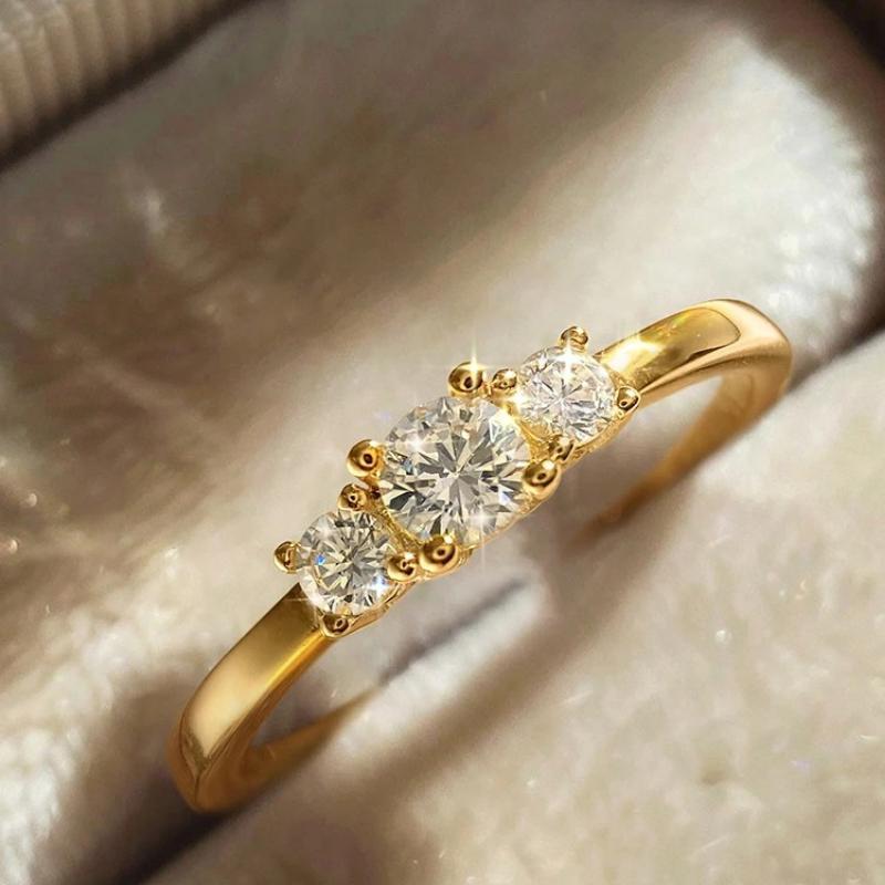 925 Sterling Silver Simple Classic Gorgeous Premium Zircon Ring for Women Anniversary Wedding Daily Wear Luxury Fine Jewelry