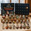 Miniature Animal Hanging Pendants 24 Days of Highland Cow Magic Advent Calendar, Unique Mini Tiered Tray Christmas Decor Figures, Farmhouse