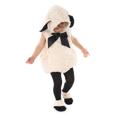 Disfraz de cordero para bebé niña de Halloween, disfraz de Halloween para niños pequeños, disfraz de fiesta de cosplay con temática de animales