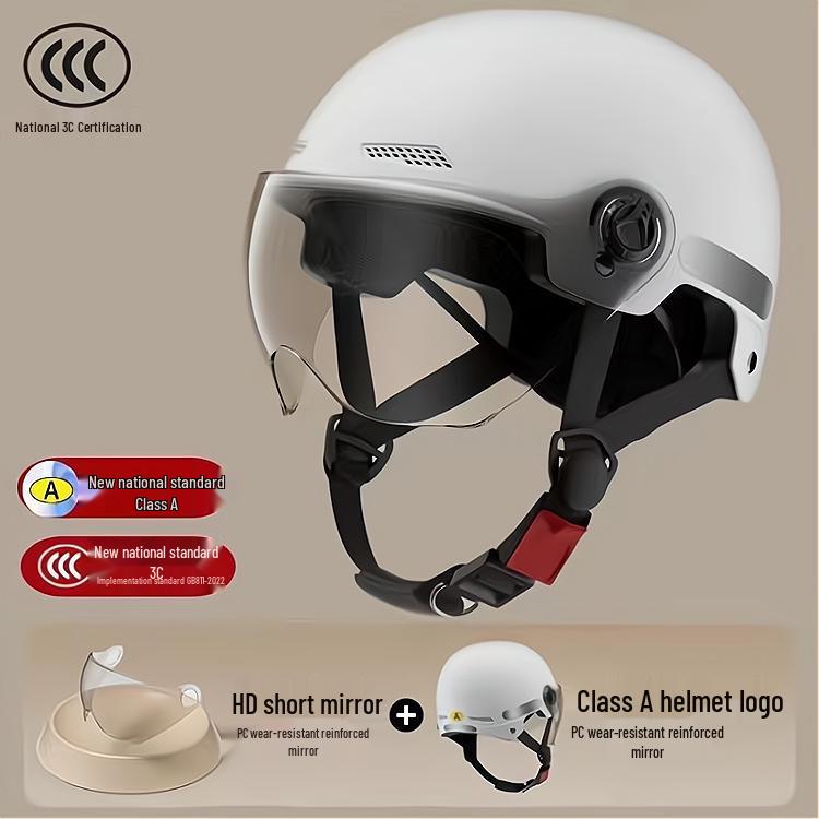 Certified 3C Electric Battery Motorcycle Helmet for All Seasons