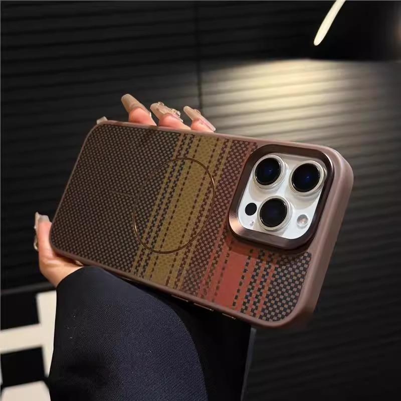Sunset carbon fiber texture is suitable for Apple iPhone11promax thin ring magnetic mobile phone case 11 all-inclusive anti-drop.