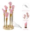 Night Light Calla Lily Artificial Flowers Table Lamp Soft Warm Glow LED Nightlight Energy Saving Safe Touch Relaxing Mood Light for Bedroom Decor