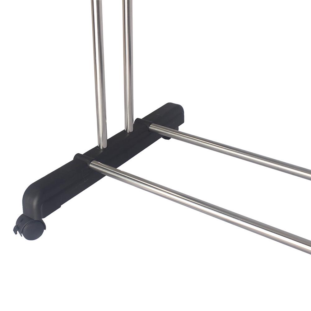Multi-Functional Wing-Shaped Folding Clothes & Diaper Drying Rack - Mobile Stainless Steel Floor Rack