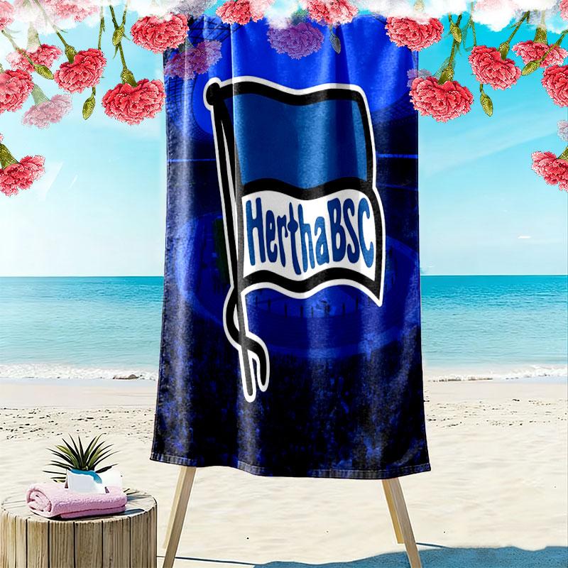 Hertha Roots Print Beach Towel, Large Soft Quick Dry Towel for Beach Camping Swimming