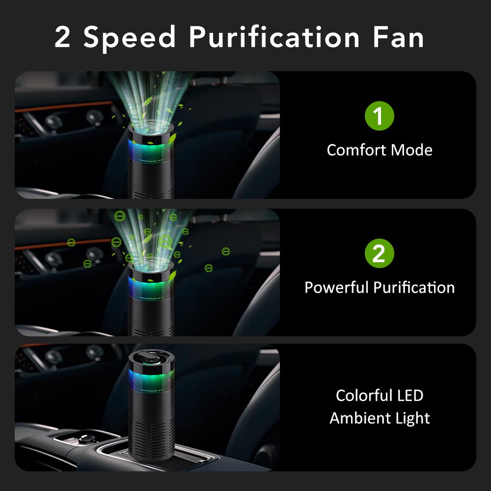Mini Car Diffuser Purifier Essential Fragrance Aroma Air Aromatherapy Humidifier Freshener Perfume Oil Mounted Ionizer Generator