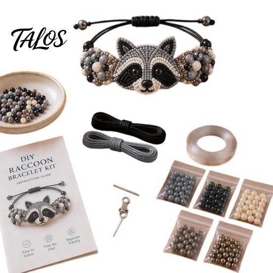 Jewelry Making Kit DIY Beaded Bracelet Kit, with Colorful Bead Set Beads And Animal Charms, Handmade Craft for Adults Personalized Supplies