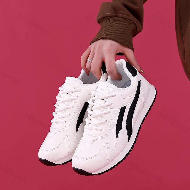 2025 Women's Spring New Comfortable Casual Shoes Non Slip Hard-Wearing Sneakers Cross Tied Lace Up Vulcanized Shoes