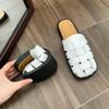 Hausschuhe Damen Neu Sommer Vintage Gewebt Hohl Sandalen Plateausandalen