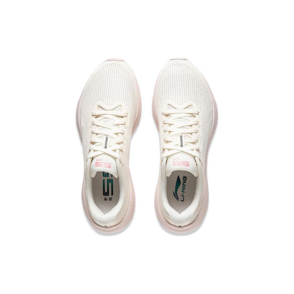 Li Ning Version 2.0 Tissu Amorti Antidérapant Résistant à l'Usure Respirant Basse Cheville Chaussures de Course Décontractées pour Femmes ARSU010-1