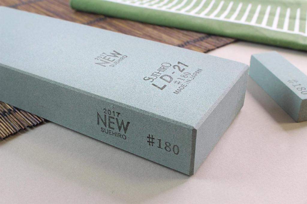 Suehiro Devado Coarse Sharpening Stone with Rubber x x #180 Base, 8.1 2.9 1.1 inches, LD-21