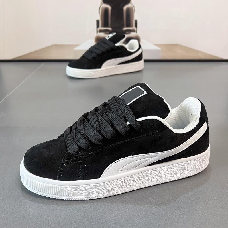 Autumn new men's shoes flat-soled versatile board shoes fashionable couple student sports shoes trendy bread shoes