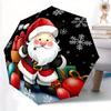 1 Stück Weihnachten Weihnachtsmann Regenschirm - 8-Speichen Automatisches Öffnen/Schließen, Modischer Kompakter Regenschirm für Outdoor-Abenteuer yy250813165