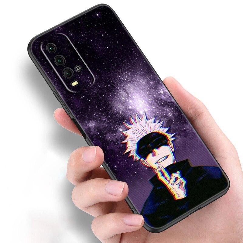Anime Jujutsu Kaisen Ryomen Sukuna Phone Case For Xiaomi Redmi Note 11 10 9 8 Pro 11T 10T 10S 9S 8T 9 9A 9C 9T Black Soft Cover