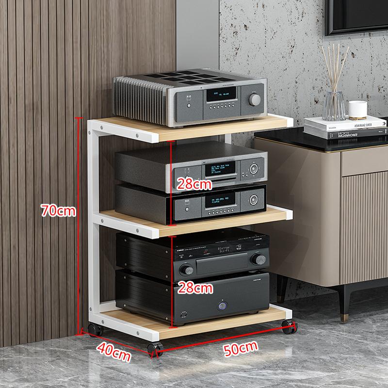 Supporto Moderno Amplificatore Multi-Livello Rack Attrezzatura Audio Mobile Supporto Sistema Audio Speaker Organizer Salvaspazio