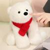Kawaii Polar Bear Plush Toy Soft Plushies Stuffed Animal Scarf Polar Bear Doll Room Decoration Christmas Birthday Gift Toys