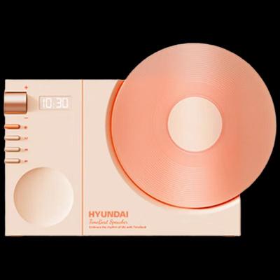 HYUNDAI Retro Vinyl Bluetooth Speaker Clock CN Plug (adapter Included)