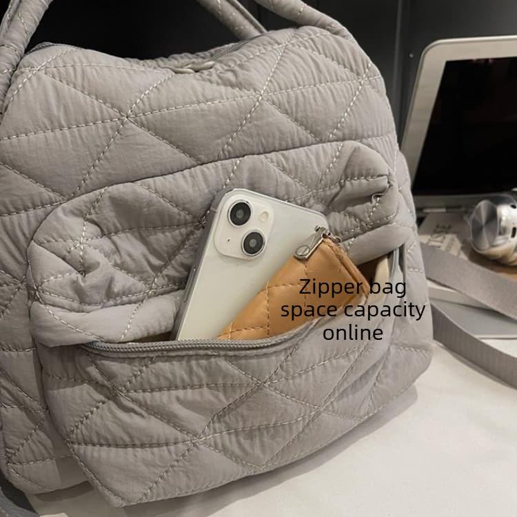 Women's Fashion Backpack Rhombus Quilted Backpack