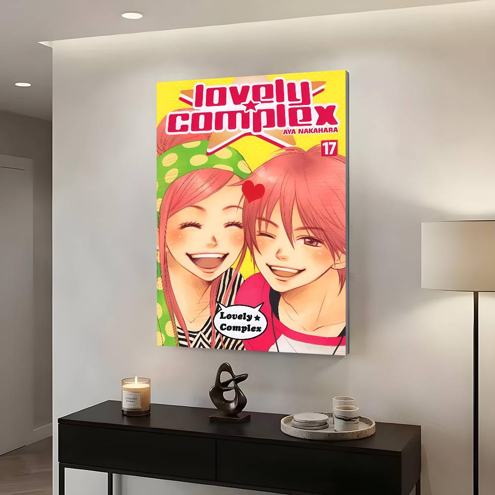 1pc Couple L-Lovely C-Complex Poster Sticker Print Waterproof Wall Art For Living Room Bedroom Home Decor