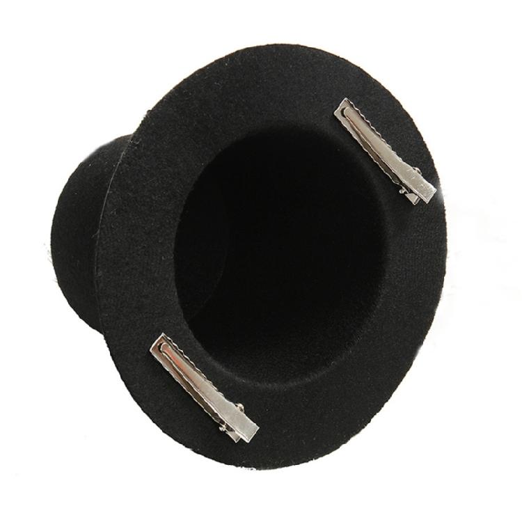 PunkStyle Top Hat with Gear Rose Party Fedoras Hat Hair Clip Carnivals Headpieces