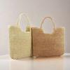 Straw Woven Tote Bag Large Capacity Shoulder Bag Versatile Knit Handbag Storage Bags For Women Stylish Vacati Beach Shopping