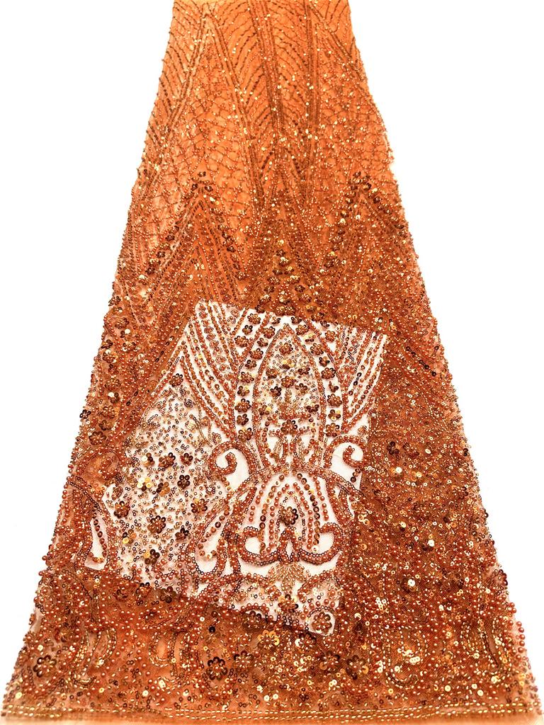 Royal Blue African Sequins Lace Fabric 2026 High Quality Tulle Lace Fabric Embroidered Beads Nigerian Fabric for Wedding Dress