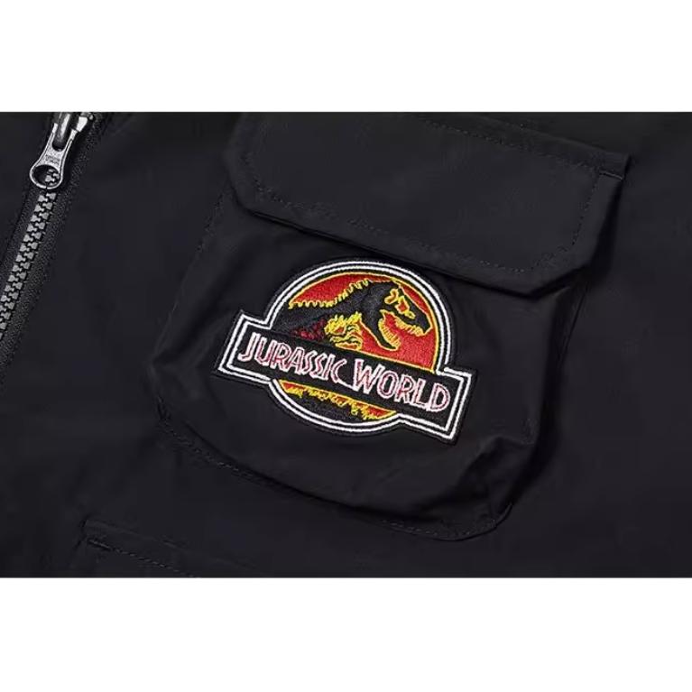 New Era Jurassic World Series Loose Outdoor Multi-Pocket Vest Unisex vests Black 14341247