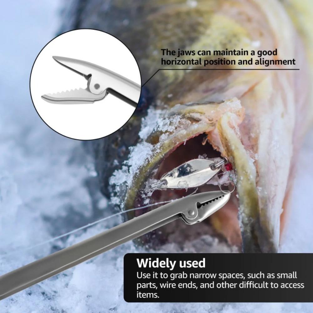 Stainless Steel Hook Remover Fish Clamp Pliers Fish Hook Removal Pliers Fishing Hook Tool Fishing Tackle Fish Control Pliers