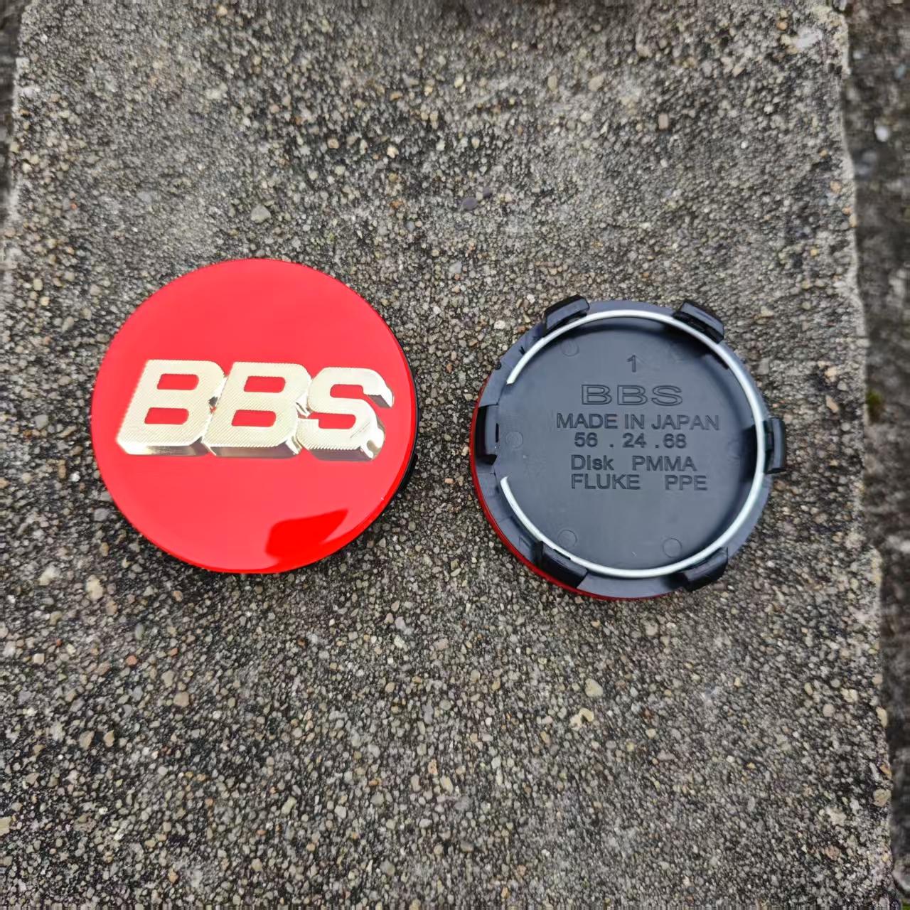 

4pcs BBS Emblem hub caps 60mm 65mm 68mm Acrylic PMMA Planar Surface BBS Car Wheel Hub Center Cap Hub For Car Center HubCaps