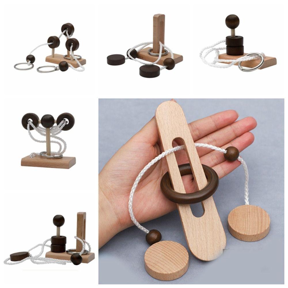 Brain Teaser Threading Rope Loop Puzzle 3D  Thinking Games   Gifts