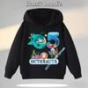 1-8 Years Old Octonauts Children's Hooded Sweatshirt Boys'Sport Shirt Girls' Casual Top Digital Print Autumn/Winter Long-Sleeved