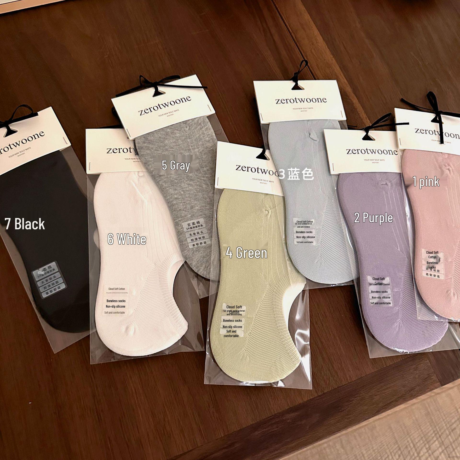 Women s Non-Slip Seamless Cotton Boat Socks for Summer One Size (Anti-allergy Silicone Heel/Seamless Toe)