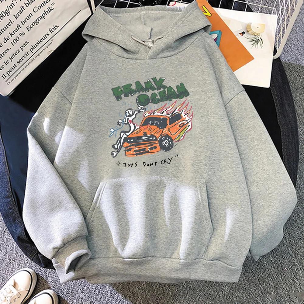 Frank O-ocean Blond Hoodie Cartoon Graphic Sweatshirt Men Casual Pullover Streetwear Prevalent Hoody Autumn/winter Soft Clothes