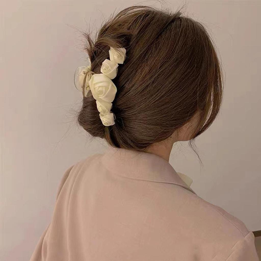 Hair Barrette Attractive All Match Ultralight Hair Clip Women Rose Flower Hair Claw Headwear Gift Women Hairpin for Girl
