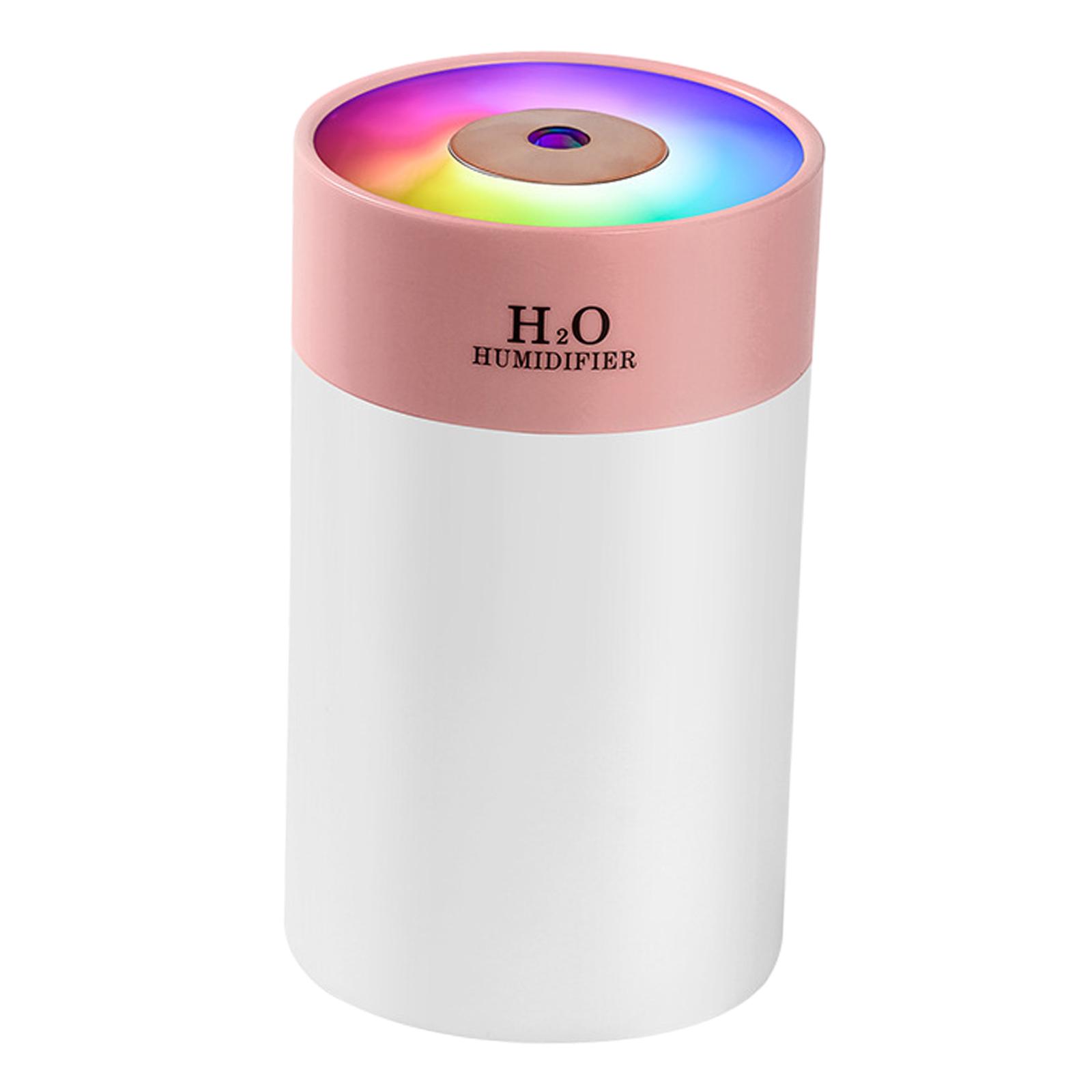 Desktop Humidifier Essential Oil Diffuser Silent with Night Light Portable Mini Humidifier for Home Room Yoga Bedroom Decor розовый