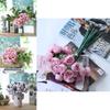 Stunning High Realistic 21-head Peony Tea Rose Silk Flowers For Home Decor