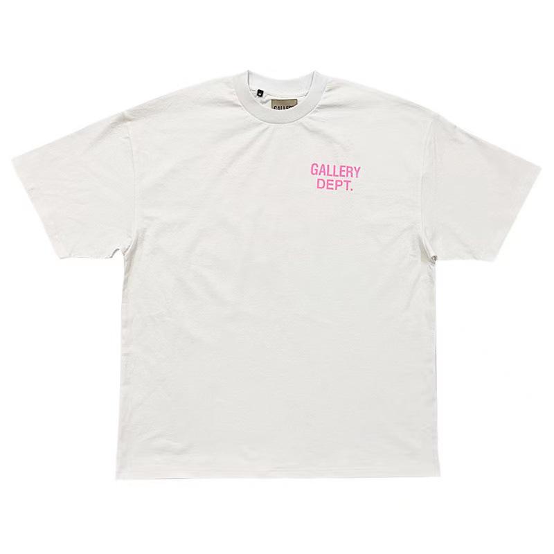 GALLERY DEPT Slogan Alfabetico LOGO Stampato Hip Hop Unisex Maglietta Casual a Maniche Corte Girocollo