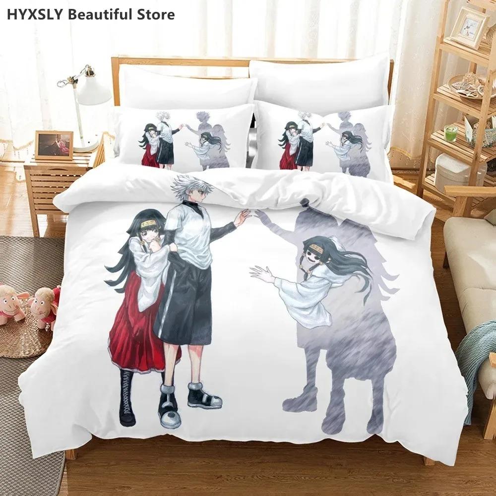 Hunter X Hunter 3D Bedding Set Japanese Anime Twin Queen King Quilt Cover Pillowcases Polyester For Boys
