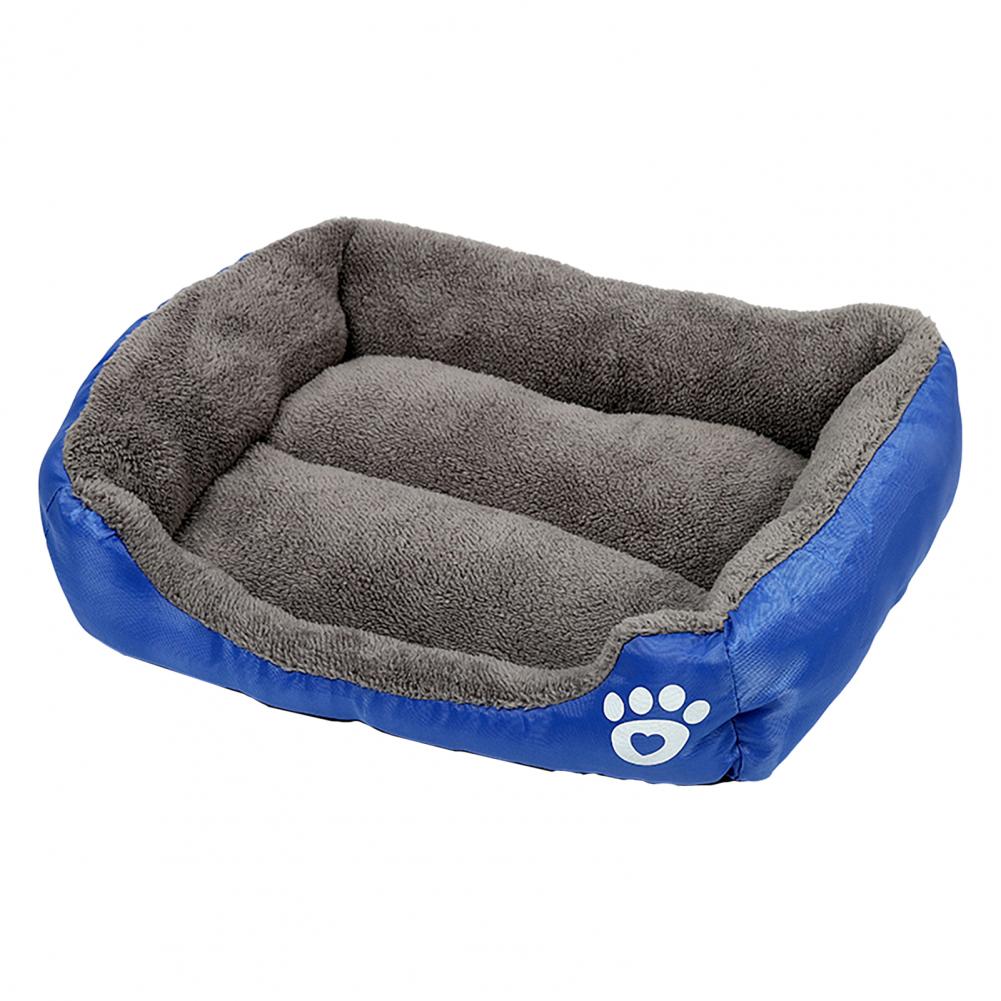 Rectangle Fluffy Dog Bed Washable Plush Pet Bed with Bolster Neck Support Comfy Warm Puppy Bed for Indoor Cats Small Medium Dogs