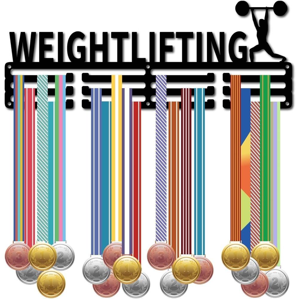 Colgador de Medallas de Metal Estante de Exhibición Soporte Organizador para Montar en Pared con 12 Ganchos para Deportes Maratón Correr Marco de Hierro Negro 15.7 x 6 Pulgadas