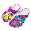 Unisex EVA Garden Shoes Printed Lightweight Breathable Slip On Clogs for Beach Pool Bathroom Home Casual Wear Home Bathroom Use