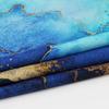 Navy Blue and Gold Marble Shower Curtain Modern Luxury Abstract Art Shower Curtains for Bathroom with Hooks Polyester Waterproof