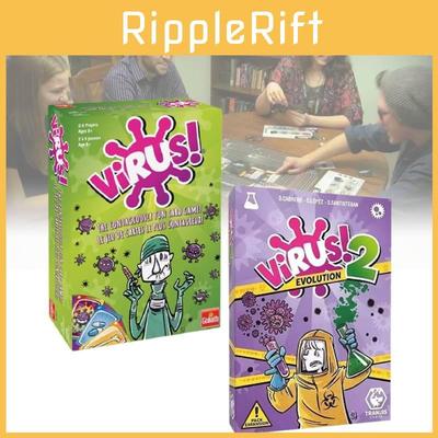 Durable Copper Paper Virus Infection Card Game For Emotional And Visual Skills
