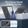 Case for Samsung Galaxy Galaxy Z Fold 7 6 5 4 3 with S Pen Holder & Stylus, Invisible Kickstand,Built In Screen Protector Cover Phone Bumpers